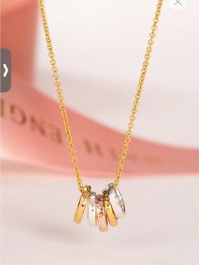 Honey Willow 50th Birthday Milestone Necklace - 5 Links for 5 Decades NIB